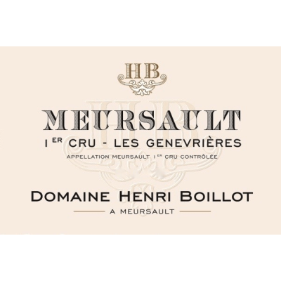 Henri Boillot Meursault 1er Cru Les Genevrieres 2022 (6x75cl)