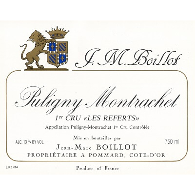 Jean-Marc Boillot Puligny-Montrachet 1er Cru Les Referts 2021 (6x75cl)