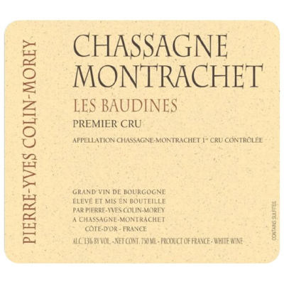 Pierre-Yves Colin-Morey Chassagne-Montrachet 1er Cru Les Baudines 2018 (3x150cl)