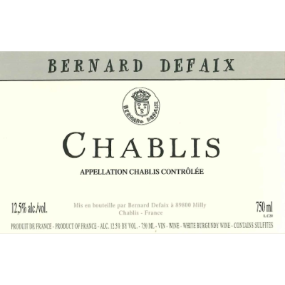 Bernard Defaix Chablis 2022 (12x75cl)