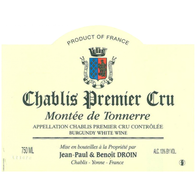 Jean-Paul Droin Chablis 1er Cru Montee de Tonnerre 2023 (12x75cl)