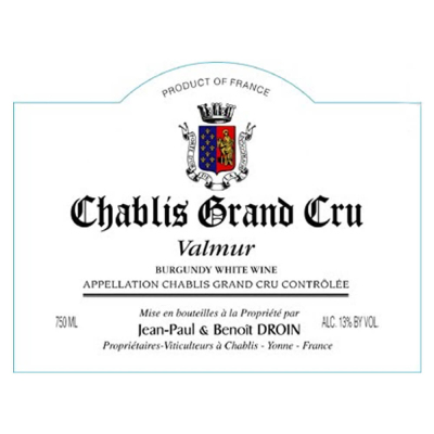 Jean-Paul Droin Chablis Grand Cru Valmur 2015 (1x75cl)