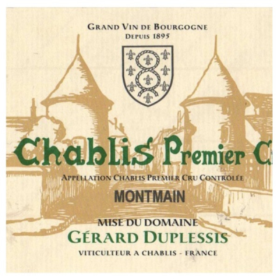 Gerard Duplessis Chablis 1er Cru Montmains 2022 (12x75cl)