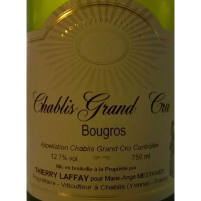 Thierry Laffay Chablis Grand Cru Bougros 2014 (1x75cl)
