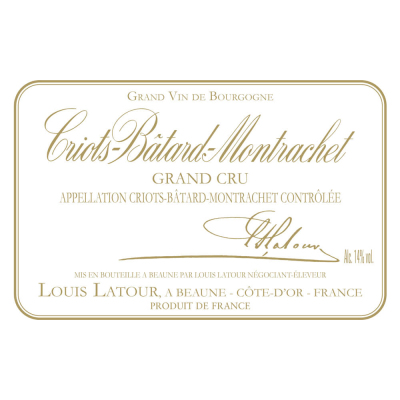 Louis Latour Criots-Batard-Montrachet Grand Cru 2022 (6x75cl)