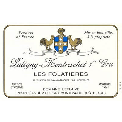 Leflaive Puligny-Montrachet 1er Cru Les Folatieres 2013 (6x75cl)