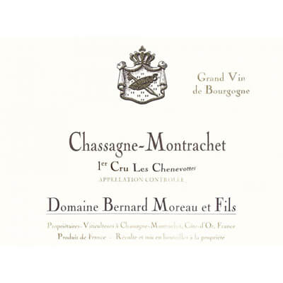 Bernard Moreau Chassagne-Montrachet 1er Cru Les Chenevottes 2022 (6x75cl)