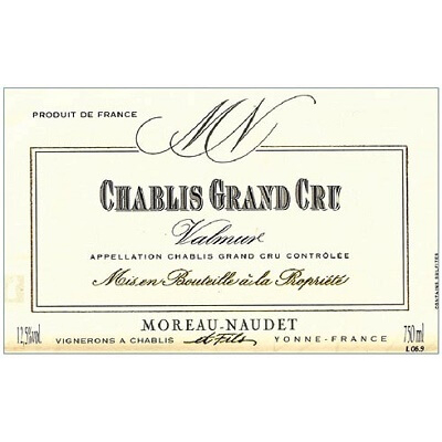 Moreau Naudet Chablis Grand Cru Valmur 2022 (6x75cl)