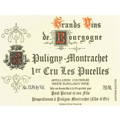 Paul Pernot Puligny-Montrachet 1er Cru Les Pucelles 2022 (6x75cl)
