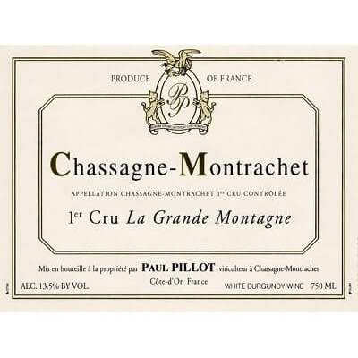 Paul Pillot Chassagne-Montrachet 1er Cru La Grande Montagne 2019 (1x75cl)