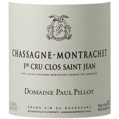 Paul Pillot Chassagne-Montrachet 1er Cru Clos Saint Jean Blanc 2018 (6x75cl)