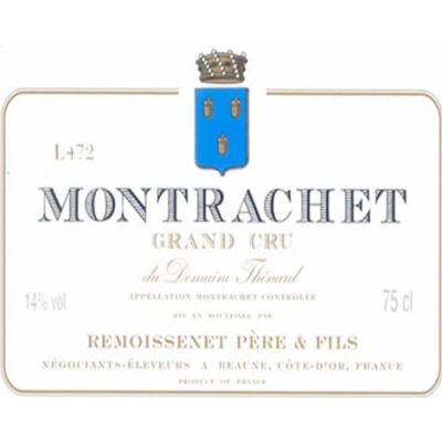 Remoissenet Pere et Fils Montrachet Grand Cru  2018 (3x75cl)