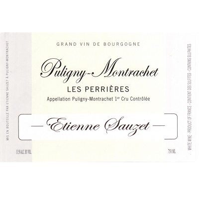 Etienne Sauzet Puligny-Montrachet 1er Cru Les Perrieres 2015 (12x75cl)