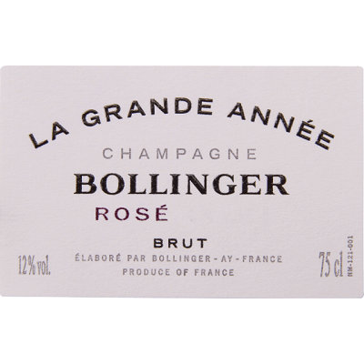 Bollinger La Grande Annee Rose 2012 (1x75cl)