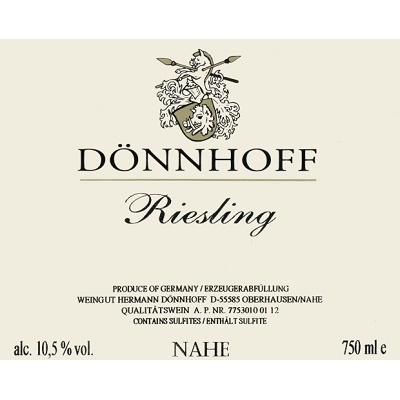 Donnhoff Riesling QbA 2020 (6x75cl)