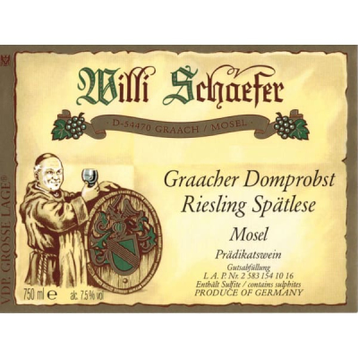 Willi Schaefer Graacher Domprobst Riesling Spatlese Nr10 2020 (1x75cl)