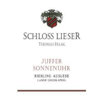 Schloss Lieser Brauneberger Juffer Sonnenuhr Riesling Auslese Lange Goldkapsel Auktion 2009 (1x75cl)