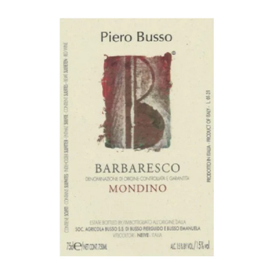 Piero Busso Barbaresco Bricco Mondino 2013 (1x75cl)