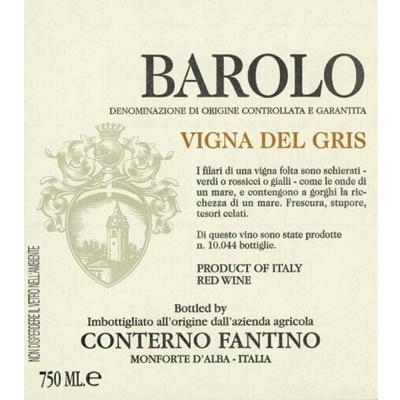 Conterno Fantino Barolo Vigna Del Gris 2010 (12x75cl)