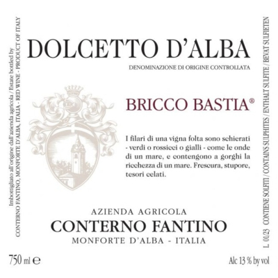 Conterno Fantino Dolcetto d'Alba Bricco Bastia 2023 (6x75cl)