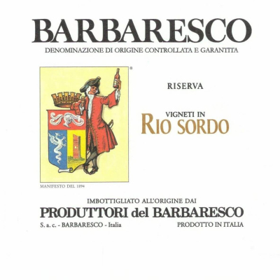 Produttori del Barbaresco Barbaresco Rio Sordo Riserva 2019 (6x75cl)