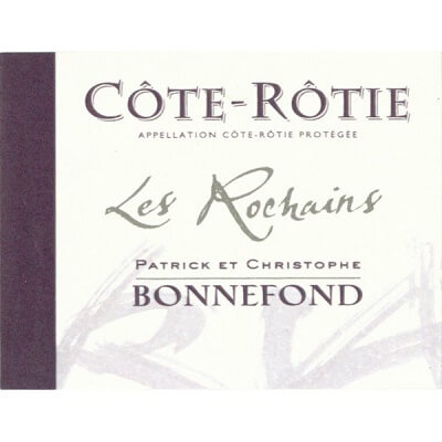 Patrick & Christophe Bonnefond Cote-Rotie Les Rochains 2020 (6x75cl)
