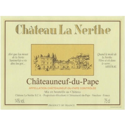 La Nerthe Chateauneuf-du-Pape 2020 (6x75cl)