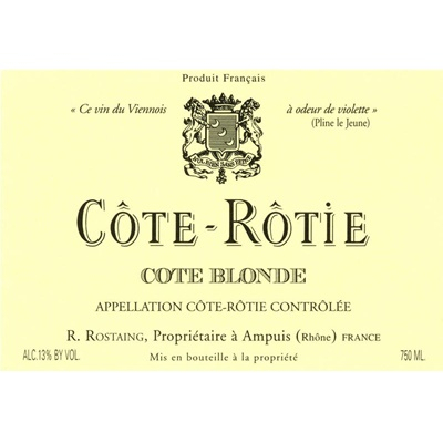 Rene Rostaing Cote-Rotie Cote Blonde 2016 (6x75cl)