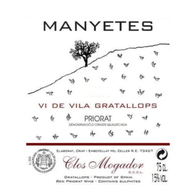 Clos Mogador (Barbier) Priorat Manyetes Vi de Vila Gratallops 2021 (6x75cl)