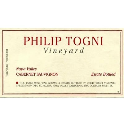 Philip Togni Cabernet Sauvignon 2018 (6x75cl)