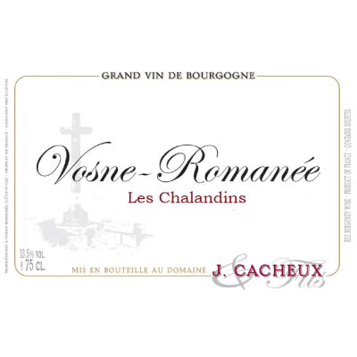 Jacques Cacheux Vosne Romanee Les Chalandins 2019 (6x75cl)