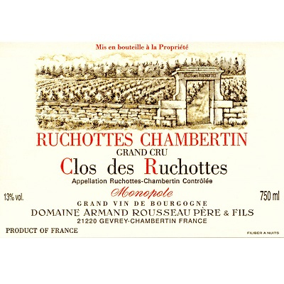 Armand Rousseau Ruchottes-Chambertin Grand Cru Clos des Ruchottes 1995 (1x75cl)