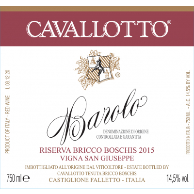 Cavallotto Barolo Riserva Bricco Boschis San Giuseppe 2013 (6x75cl)