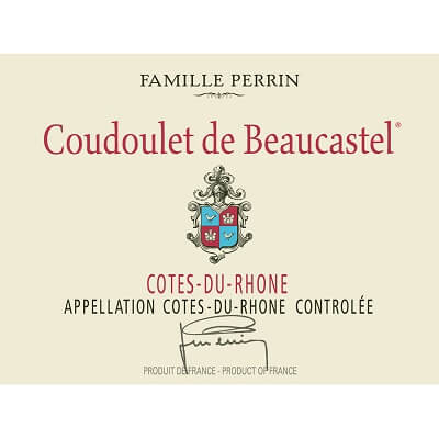Beaucastel Cotes-du-Rhone Coudoulet de Beaucastel 2021 (12x75cl)