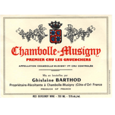 Ghislaine Barthod Chambolle-Musigny 1er Cru Les Gruenchers 2022 (12x75cl)