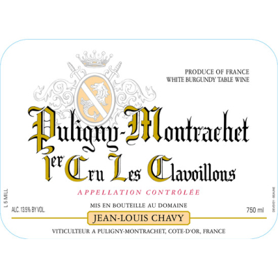 Jean Louis Chavy Puligny Montrachet Clavoillon 2022 (12x75cl)