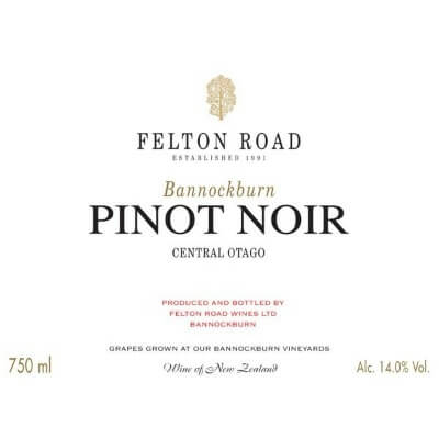 Felton Road Bannockburn Pinot Noir 2020 (6x75cl)