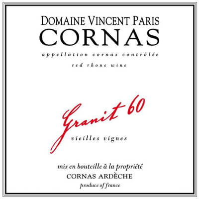 Vincent Paris Cornas Granit 60 2013 (12x75cl)