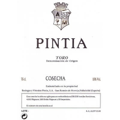 Vega Sicilia Pintia Toro 2016 (1x75cl)