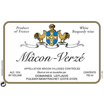 Leflaive Macon-Verze 2022 (3x75cl)