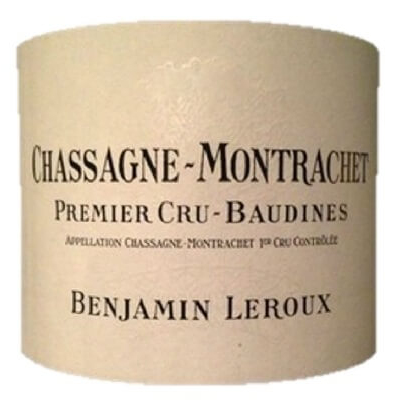 Benjamin Leroux Chassagne-Montrachet 1er Cru Les Baudines 2019 (6x75cl)