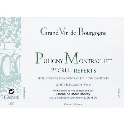 Marc Morey & Fils Puligny-Montrachet 1er Cru Les Referts 2021 (1x75cl)