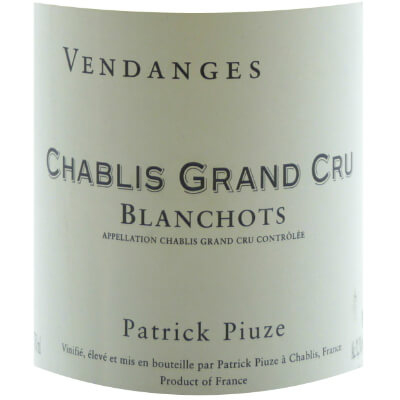 Patrick Piuze Chablis Grand Cru Blanchots  2022 (12x75cl)