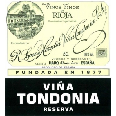 Lopez de Heredia Vina Tondonia Rioja Reserva 2009 (1x75cl)