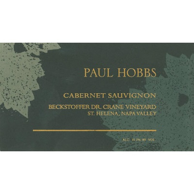 Paul Hobbs Cabernet Sauvignon Beckstoffer Dr Crane 2015 (6x75cl)