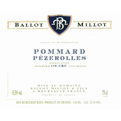 Ballot Millot Pommard 1er Cru Les Pezerolles 2020 (6x75cl)