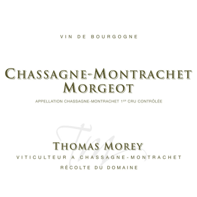 Thomas Morey Chassagne-Montrachet 1er Cru Morgeot Blanc 2022 (6x75cl)