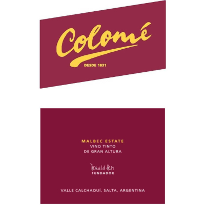 Colome Estate Malbec 2022 (6x75cl)
