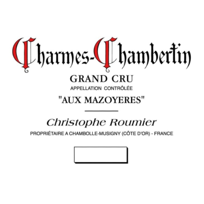 Christophe Roumier Charmes-Chambertin Grand Cru Aux Mazoyeres 2022 (6x75cl)