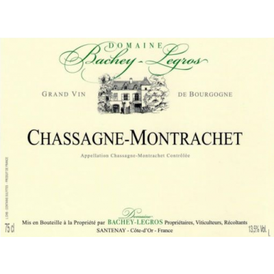Bachey Legros Chassagne-Montrachet 2019 (2x75cl)